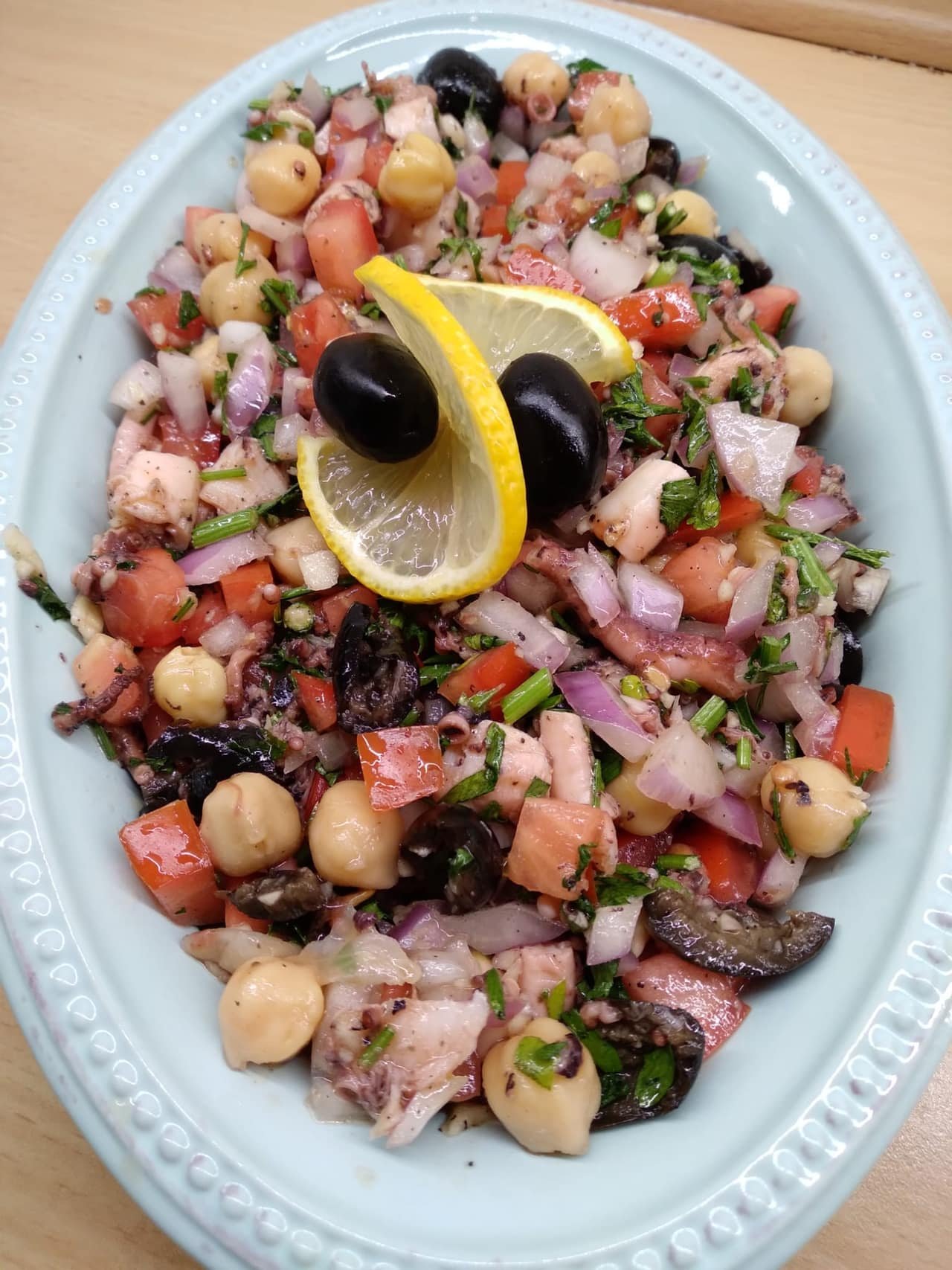 Octopus Salad with Vegetables